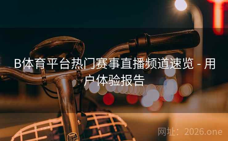 B体育平台热门赛事直播频道速览 - 用户体验报告